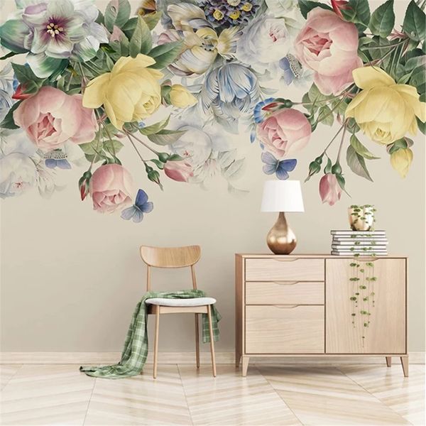 custom size 3d mural wallpaper european style floral living room tv backdrop p wall paper hand painted rose flower art mural
custom size 3d mural wallpaper european style floral living room tv backdrop p wall paper hand painted rose flower art mural