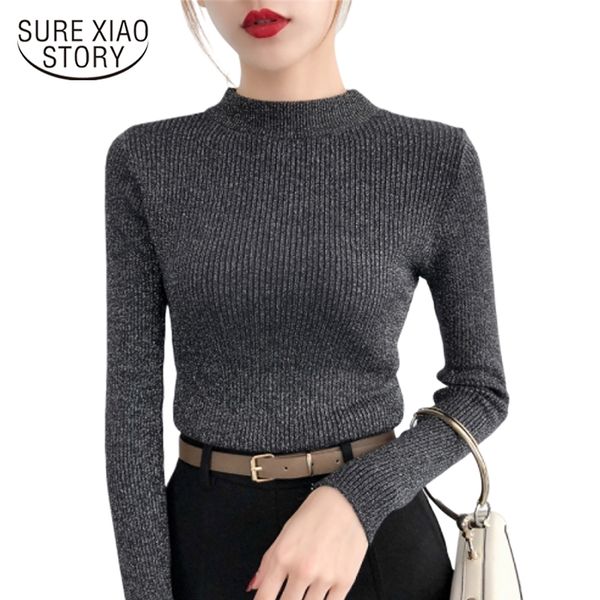 women autumn long sleeve solid black women sweater pullover femme women winter knitted turtleneck sweater 5042 60 210528, White;black
women autumn long sleeve solid black women sweater pullover femme women winter knitted turtleneck sweater 5042 60 210528, White;black