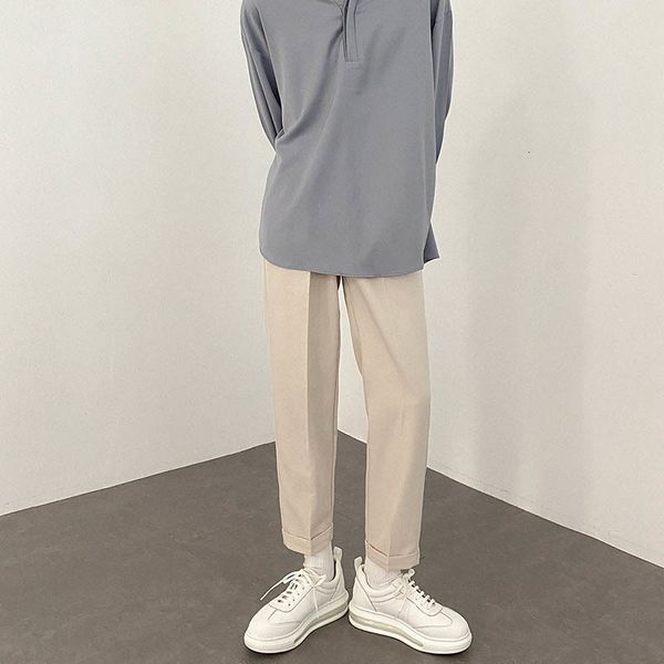 men's pants solid waist high pants in fine men's suit korean wrinkled black leg-straight straight basic male loose qm6v
men's pants solid waist high pants in fine men's suit korean wrinkled black leg-straight straight basic male loose qm6v