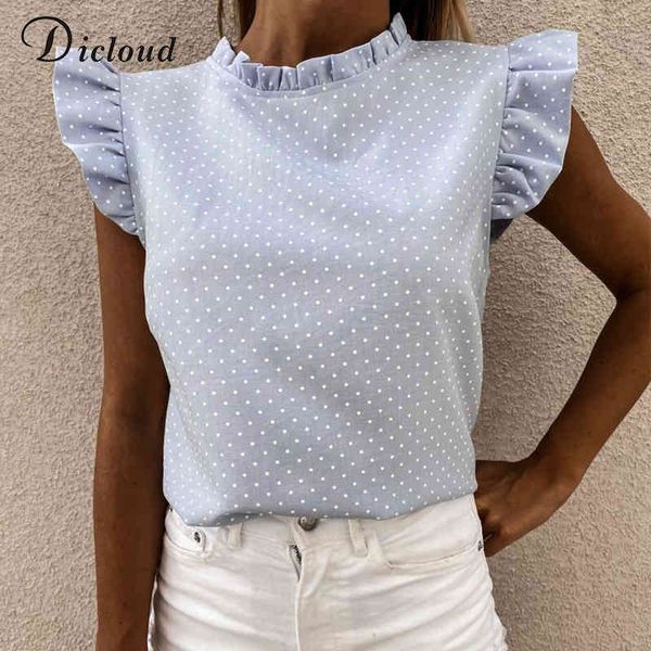 dicloud polka dot ruffle short sleeve womens shirt summer fashion button closure ladies blouses casual sweet 2021, White
dicloud polka dot ruffle short sleeve womens shirt summer fashion button closure ladies blouses casual sweet 2021, White