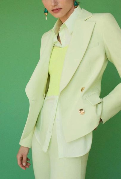 women suit and ankle length pant autumn 2021 fashion blazer capris office lady 2 pieces set women's two piece pants, White
women suit and ankle length pant autumn 2021 fashion blazer capris office lady 2 pieces set women's two piece pants, White