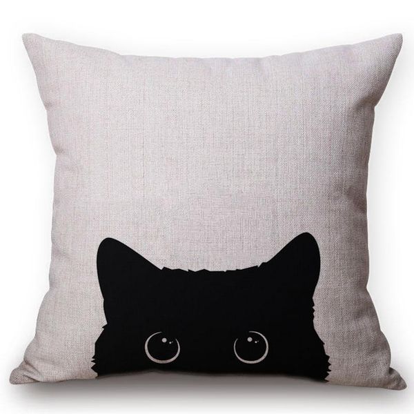 cushion/decorative pillow cute lovely black cat cushion cover cotton linen square throw pillows 45x45cm home office deco car sofa case almof
cushion/decorative pillow cute lovely black cat cushion cover cotton linen square throw pillows 45x45cm home office deco car sofa case almof