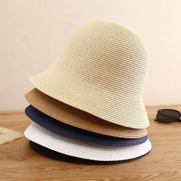 wide brim hats foldable sun women 2021 summer visor protection straw panama beach bucket cap, Blue;gray
wide brim hats foldable sun women 2021 summer visor protection straw panama beach bucket cap, Blue;gray