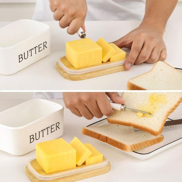 dishes & plates nordic butter box ceramic plate keep fresh kitchen cheese sealing container storage with wood lid
dishes & plates nordic butter box ceramic plate keep fresh kitchen cheese sealing container storage with wood lid