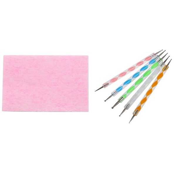 nail art kits 5x multi coloured swirl double ended dotting & pink 600x polish remover lint-wipes cleaner paper pad
nail art kits 5x multi coloured swirl double ended dotting & pink 600x polish remover lint-wipes cleaner paper pad