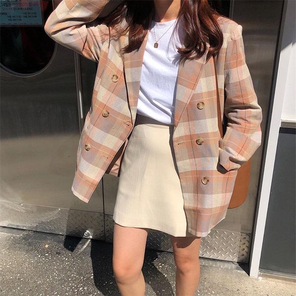 hzirip 2021 autumn plaid color-hit work wear formal all match blazers loose elegant office lady casual women coats women's suits &, White;black
hzirip 2021 autumn plaid color-hit work wear formal all match blazers loose elegant office lady casual women coats women's suits &, White;black