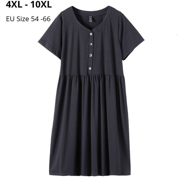 dresses plus size 10xl 8xl 6xl 4xl women short sleeves summer dresses femme cotton black clothing oversized loose dress for mujers, Black;gray
dresses plus size 10xl 8xl 6xl 4xl women short sleeves summer dresses femme cotton black clothing oversized loose dress for mujers, Black;gray