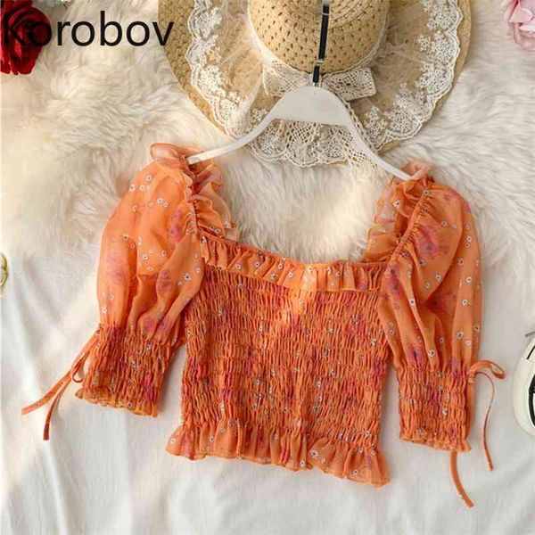 korobov korean print wrinkle stretch short women chiffon blouse elegant lacing bow peter pan collar shirt crop 79105 210430, White
korobov korean print wrinkle stretch short women chiffon blouse elegant lacing bow peter pan collar shirt crop 79105 210430, White