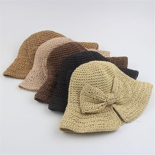 wide brim hats ladies summer sun big bow floppy solid hat foldable sunscreen straw cap beach protection outdoor caps t5, Blue;gray
wide brim hats ladies summer sun big bow floppy solid hat foldable sunscreen straw cap beach protection outdoor caps t5, Blue;gray
