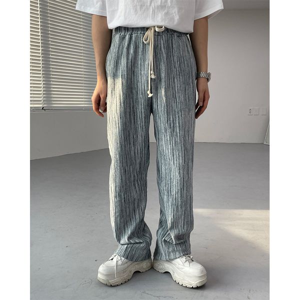 pants fashionable the summer style striped straight with drooping trend loose elastic waist wide leg, Black
pants fashionable the summer style striped straight with drooping trend loose elastic waist wide leg, Black