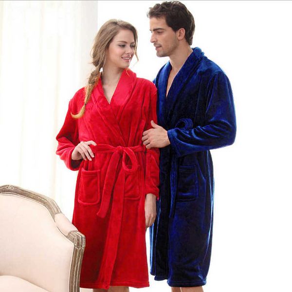 sleepwear lovers bathrobe sleeve pajamas solid flannel robe long warm home clothes, Black;red
sleepwear lovers bathrobe sleeve pajamas solid flannel robe long warm home clothes, Black;red