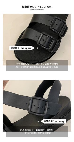 sandals summer style and salippers female all-match outdoor beach shoes soft sole solid color foreign trade, Black
sandals summer style and salippers female all-match outdoor beach shoes soft sole solid color foreign trade, Black