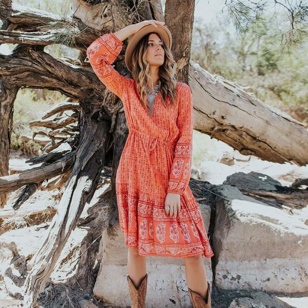 casual dresses jastie bohemian beach dress wild rose boarder print women long sleeve autumn adjust waist vestidos, Black;gray
casual dresses jastie bohemian beach dress wild rose boarder print women long sleeve autumn adjust waist vestidos, Black;gray