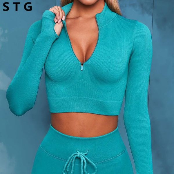 yoga outfit seamless knitted gym running workout sports shirt zipper cardigan long sleeve women's fitness wear
yoga outfit seamless knitted gym running workout sports shirt zipper cardigan long sleeve women's fitness wear