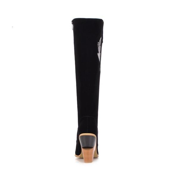 boots women's rubber luxury designer zipper pointe shoes thigh high heels rain fashion stiletto pointy brand 2kyx, Black
boots women's rubber luxury designer zipper pointe shoes thigh high heels rain fashion stiletto pointy brand 2kyx, Black