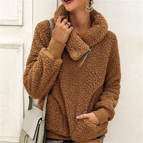 women's sweaters 2021 women winter loose fluffy pullover hoodie jacket ladies fashion warm outerwear females plush sweater, White;black
women's sweaters 2021 women winter loose fluffy pullover hoodie jacket ladies fashion warm outerwear females plush sweater, White;black