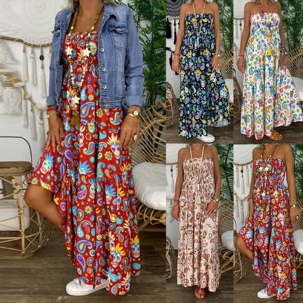 strapless boho print long dress fashion women evening party beach sundress femme casual sleeveless dresses vestidos1, Black;gray
strapless boho print long dress fashion women evening party beach sundress femme casual sleeveless dresses vestidos1, Black;gray