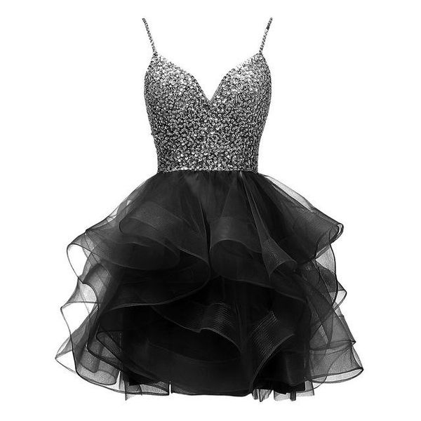 party dresses angelsbridep spaghetti beaded bodice short homecoming dress tulle prom sequins gown 8 grade graduation, White;black
party dresses angelsbridep spaghetti beaded bodice short homecoming dress tulle prom sequins gown 8 grade graduation, White;black