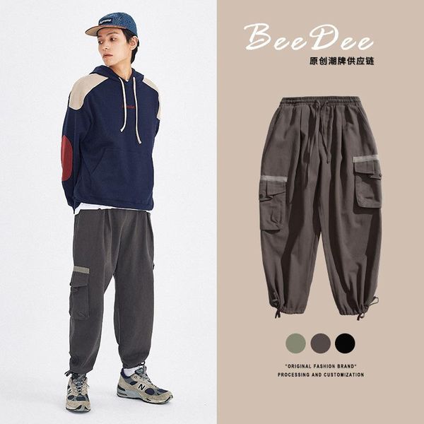 beedee fresh overalls men's 2021 spring and autumn folding pocket casual pants loose, Black
beedee fresh overalls men's 2021 spring and autumn folding pocket casual pants loose, Black
