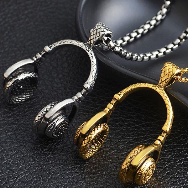 vintage titanium steel music earphone men necklace hiphop chains rock choker fashion chain women sweater ornaments pendant necklaces, Silver
vintage titanium steel music earphone men necklace hiphop chains rock choker fashion chain women sweater ornaments pendant necklaces, Silver