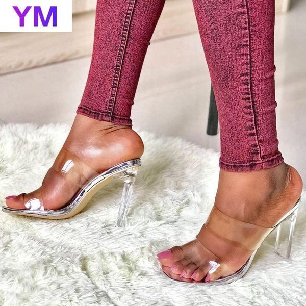 sandals women designer pvc transparent perspex high heels summer party shoes ladies clear band flip flops crystal slides, Black
sandals women designer pvc transparent perspex high heels summer party shoes ladies clear band flip flops crystal slides, Black