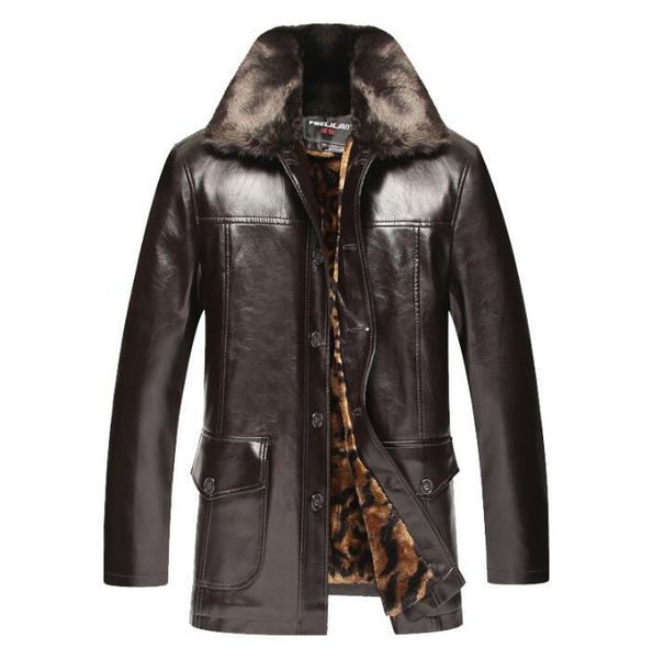 men's fur & faux mens leather jacket motorcycle coat men single-breasted jackets plus velvet clothes casual jaqueta de couro black brow
men's fur & faux mens leather jacket motorcycle coat men single-breasted jackets plus velvet clothes casual jaqueta de couro black brow