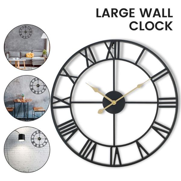 wall clocks 47cm clock vintage home decor living room roman round shape numerals hanging ornament decoration
wall clocks 47cm clock vintage home decor living room roman round shape numerals hanging ornament decoration