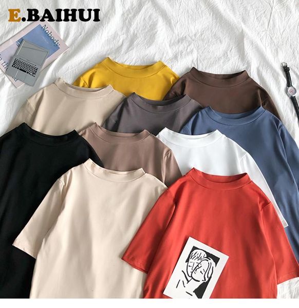 women's t-shirt ebaihui tee shirt 12 solid color basic t women casual o-neck harajuku summer korean hipster white tshirt -xxl l0844
women's t-shirt ebaihui tee shirt 12 solid color basic t women casual o-neck harajuku summer korean hipster white tshirt -xxl l0844
