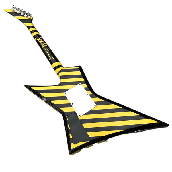 rare michael sweet flying v stryper black yellow stripe electric guitar floyd rose tremolo bridge, whammy bar, china emg pickup, chrome hard
rare michael sweet flying v stryper black yellow stripe electric guitar floyd rose tremolo bridge, whammy bar, china emg pickup, chrome hard