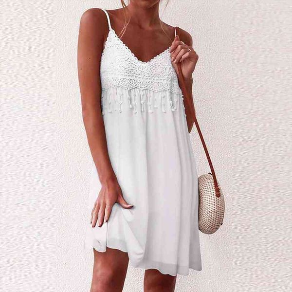 women v-neck strap open white lace sleeveless shift above knee slip dresses loose elegant mini dress for women, Black;gray
women v-neck strap open white lace sleeveless shift above knee slip dresses loose elegant mini dress for women, Black;gray