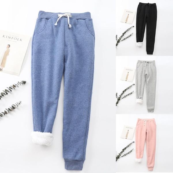 women warm fleece lined sweatpants solid color workout drawstring jogger pants women's & capris, Black;white
women warm fleece lined sweatpants solid color workout drawstring jogger pants women's & capris, Black;white