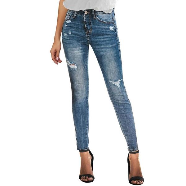 women's jeans jaycosin fashion women buttons high hole casual slim fit denim trousers pants daily, Blue
women's jeans jaycosin fashion women buttons high hole casual slim fit denim trousers pants daily, Blue