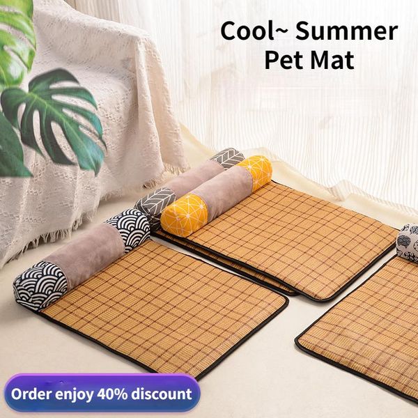 cat beds & furniture dog rattan mat cooling with oxford pillow summer pad for pet blanket sofa breathable washable all season accessories
cat beds & furniture dog rattan mat cooling with oxford pillow summer pad for pet blanket sofa breathable washable all season accessories