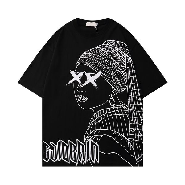 printed streetwear t-shirt men women summer o-neck men's tshirts cotton tee male black white, White;black
printed streetwear t-shirt men women summer o-neck men's tshirts cotton tee male black white, White;black