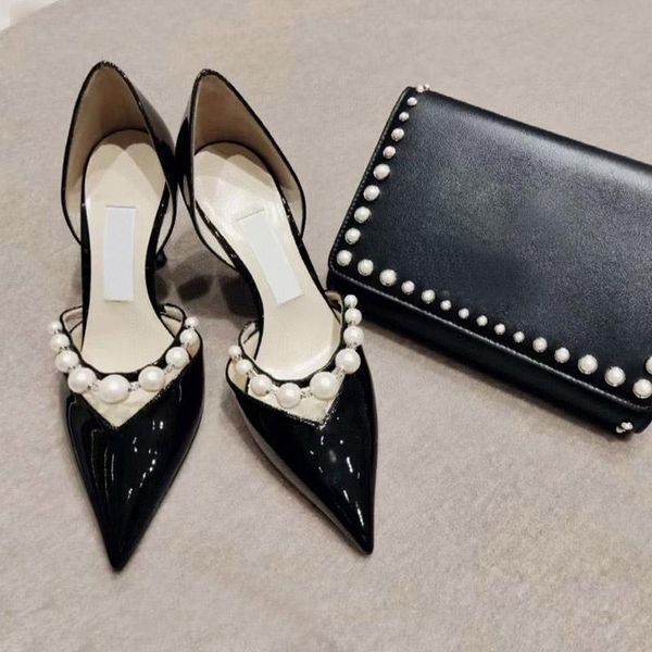 dress shoes high heels with pearl decoration design niche temperament stiletto pointed toe v-mouth professional hollow, Black
dress shoes high heels with pearl decoration design niche temperament stiletto pointed toe v-mouth professional hollow, Black
