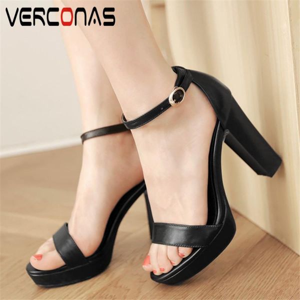 women thick heel buckle classic design high heeled round toe office shoes summer sandals genuine leather woman, Black
women thick heel buckle classic design high heeled round toe office shoes summer sandals genuine leather woman, Black