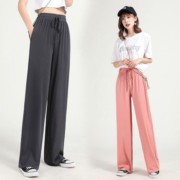 women's pants & capris cotton plus size wide leg high waist women palazzo summer pockets trousers loose pantalon causal femme ice silk, Black;white
women's pants & capris cotton plus size wide leg high waist women palazzo summer pockets trousers loose pantalon causal femme ice silk, Black;white