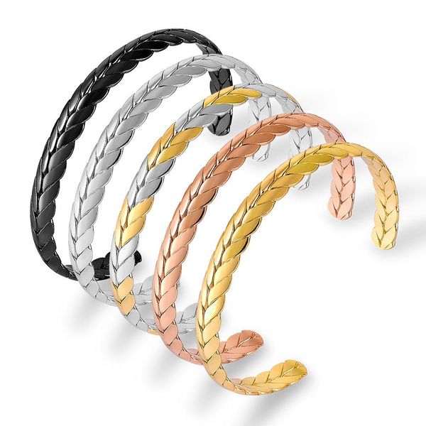 black cuff male female bracelets bangles stainless steel luxury fashion wheat ears bangle bracelet for men women jewelry gift, White
black cuff male female bracelets bangles stainless steel luxury fashion wheat ears bangle bracelet for men women jewelry gift, White