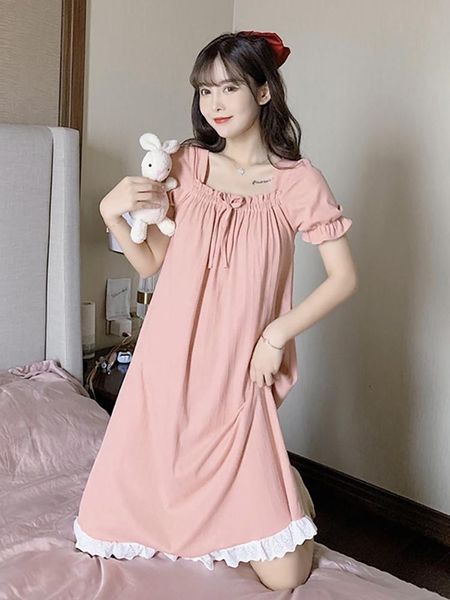 casual dresses 2021 sweet princess style can wear short sleeve nightdress women, home clothes, friend suit, Black;gray
casual dresses 2021 sweet princess style can wear short sleeve nightdress women, home clothes, friend suit, Black;gray