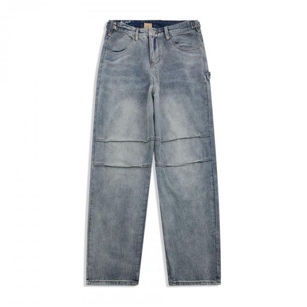 men's jeans tide brand washed distressed fold design for men and women american retro loose straight-leg casual pants, Blue
men's jeans tide brand washed distressed fold design for men and women american retro loose straight-leg casual pants, Blue