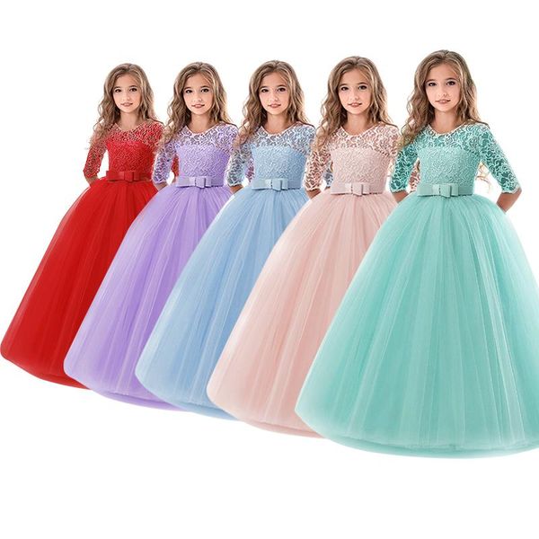 girl's dresses halloween flower lace dress girls clothes princess party pageant long gown kids for christmas 6-14 years, Red;yellow
girl's dresses halloween flower lace dress girls clothes princess party pageant long gown kids for christmas 6-14 years, Red;yellow