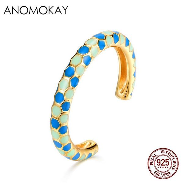 cluster rings anomokay exotic hexagon enamel resizable gold color for women girl luxury jewelry gift 100% 925 sterling silver open ring, Golden;silver
cluster rings anomokay exotic hexagon enamel resizable gold color for women girl luxury jewelry gift 100% 925 sterling silver open ring, Golden;silver