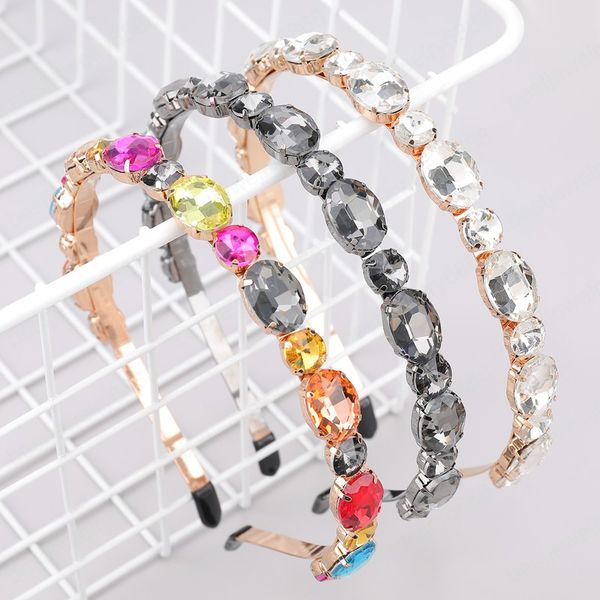 2021 fashion simple metal oval glass headbands women's exaggerated jewelry headwear, Silver
2021 fashion simple metal oval glass headbands women's exaggerated jewelry headwear, Silver
