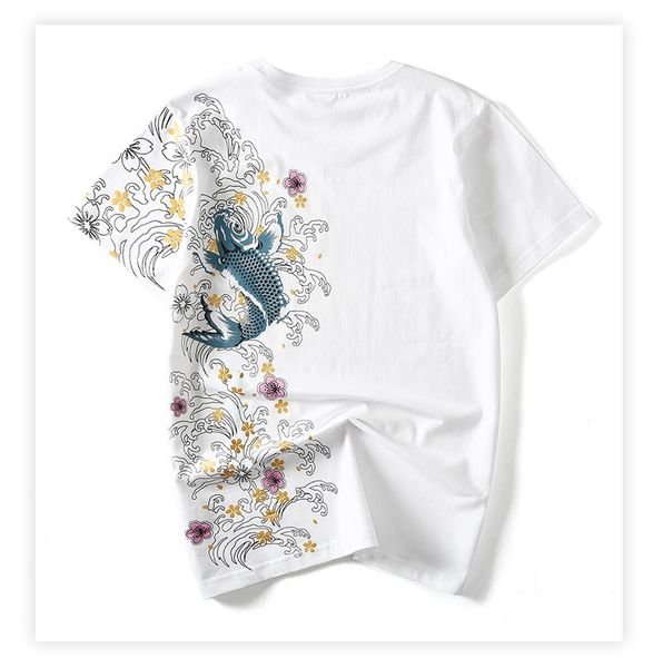 factorygjfr men 2019 fashion for designer summer t shirt tees 100% cotton short sleeve black fish embroidery tshirts, White;black
factorygjfr men 2019 fashion for designer summer t shirt tees 100% cotton short sleeve black fish embroidery tshirts, White;black