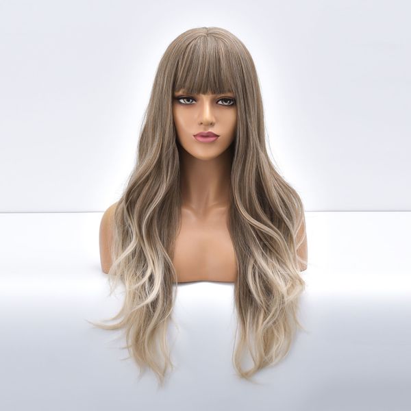 costume accessories long blonde daily ombre wave synthetic wig with bangs loose heat resistant fake hair for black white women wavy cosplay, Silver
costume accessories long blonde daily ombre wave synthetic wig with bangs loose heat resistant fake hair for black white women wavy cosplay, Silver
