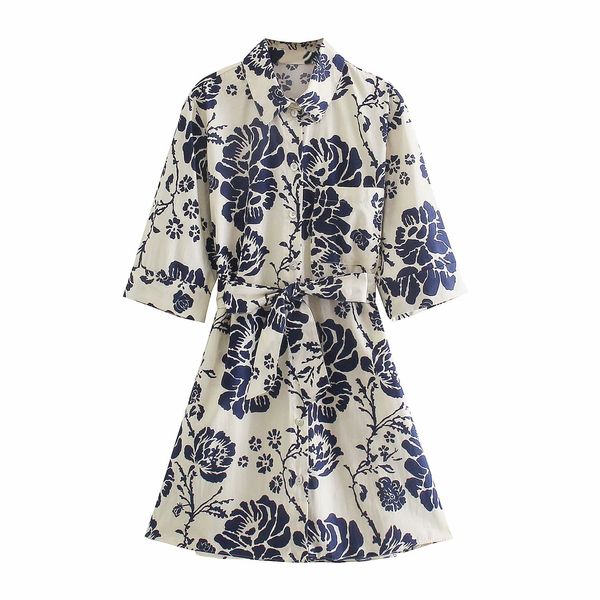 summer women floral printed dress sashes shirt style maxi es chic lady casual fashion 210517, Black;gray
summer women floral printed dress sashes shirt style maxi es chic lady casual fashion 210517, Black;gray