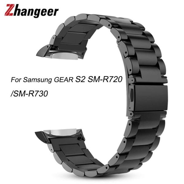 watch bands solid stainless steel watchband for samsung gear s2 sm-r720/sm-r730 wristband with adapter folding clasp watches accessories, Black;brown
watch bands solid stainless steel watchband for samsung gear s2 sm-r720/sm-r730 wristband with adapter folding clasp watches accessories, Black;brown