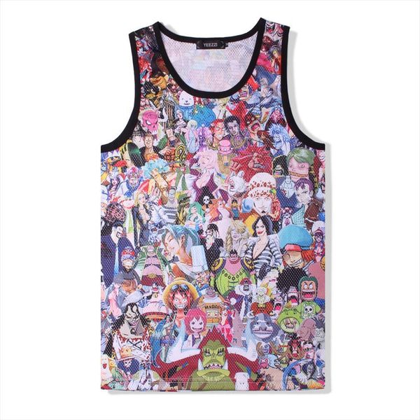 anime print one piece mens mesh breathable tank for men women sleeveless vest plus size m xxl, White;black
anime print one piece mens mesh breathable tank for men women sleeveless vest plus size m xxl, White;black