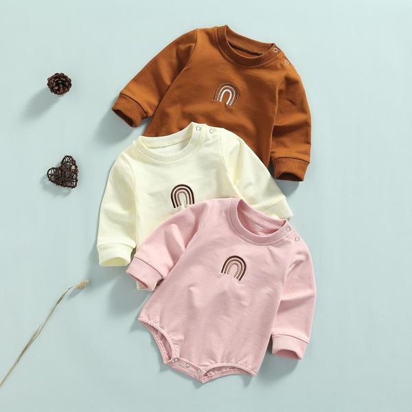 rompers cute casual long sleeve baby girls boys romper embroidery rainbow solid color toddler infant jumpsuit autumn spring clothes, Blue
rompers cute casual long sleeve baby girls boys romper embroidery rainbow solid color toddler infant jumpsuit autumn spring clothes, Blue