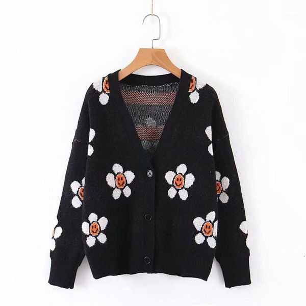 women's knits & tees women cardigans sweater v neck print loose knitwear single breasted casual knit cardigan outwear winter jacket coa, White
women's knits & tees women cardigans sweater v neck print loose knitwear single breasted casual knit cardigan outwear winter jacket coa, White